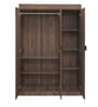 Edward 3 Door Wardrobe in Walnut Finish