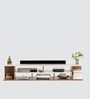 Edward Tv Unit In Exotic Teak & Frosty White Finish