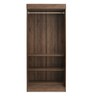 Edward 2 Door Wardrobe in Walnut Finish Edward 2 Door Wardrobe in Walnut Finish