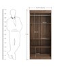 Edward 2 Door Wardrobe in Walnut Finish Edward 2 Door Wardrobe in Walnut Finish