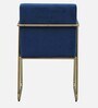 Arsania Velvet Arm Chair In Blue Colour