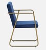 Arsania Velvet Arm Chair In Blue Colour
