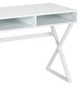 Edwin Writing Table in Super White Colour