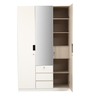 Edwina 3 Door Wardrobe in Glossy White Colour