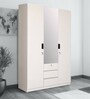 Edwina 3 Door Wardrobe in White Finish