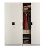 Edwina 4 Door Wardrobe in Glossy White Colour