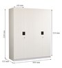 Edwina 4 Door Wardrobe in Glossy White Colour