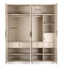 Edwina 4 Door Wardrobe in Glossy White Colour
