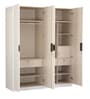 Edwina 4 Door Wardrobe in Glossy White Colour
