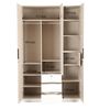 Edwina 3 Door Wardrobe in White Finish