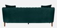 Effervescent Velvet 3 Seater Sofa in Green Colour
