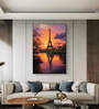 Effiel Tower at Sunset 20inx16in Gallery Wrap Canvas Painting