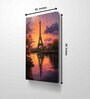 Effiel Tower at Sunset 20inx28in Gallery Wrap Canvas Painting