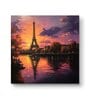 Effiel Tower at Sunset Mini Canvas Frame