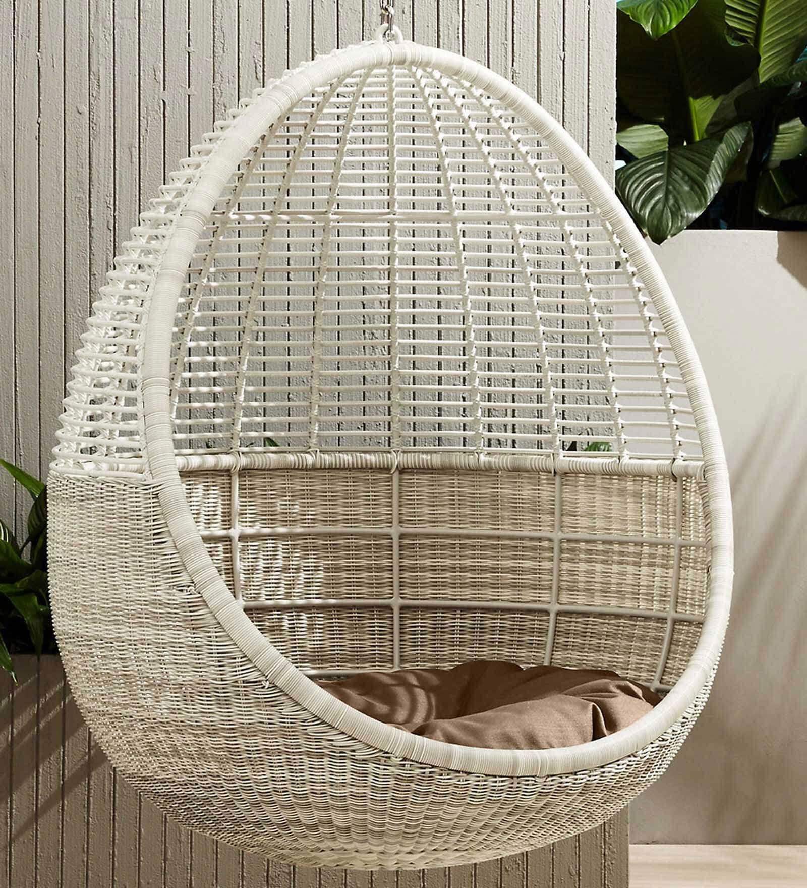 Egg Bamboo Swing In Grey Colour Egg Bamboo Swing In Grey Colour