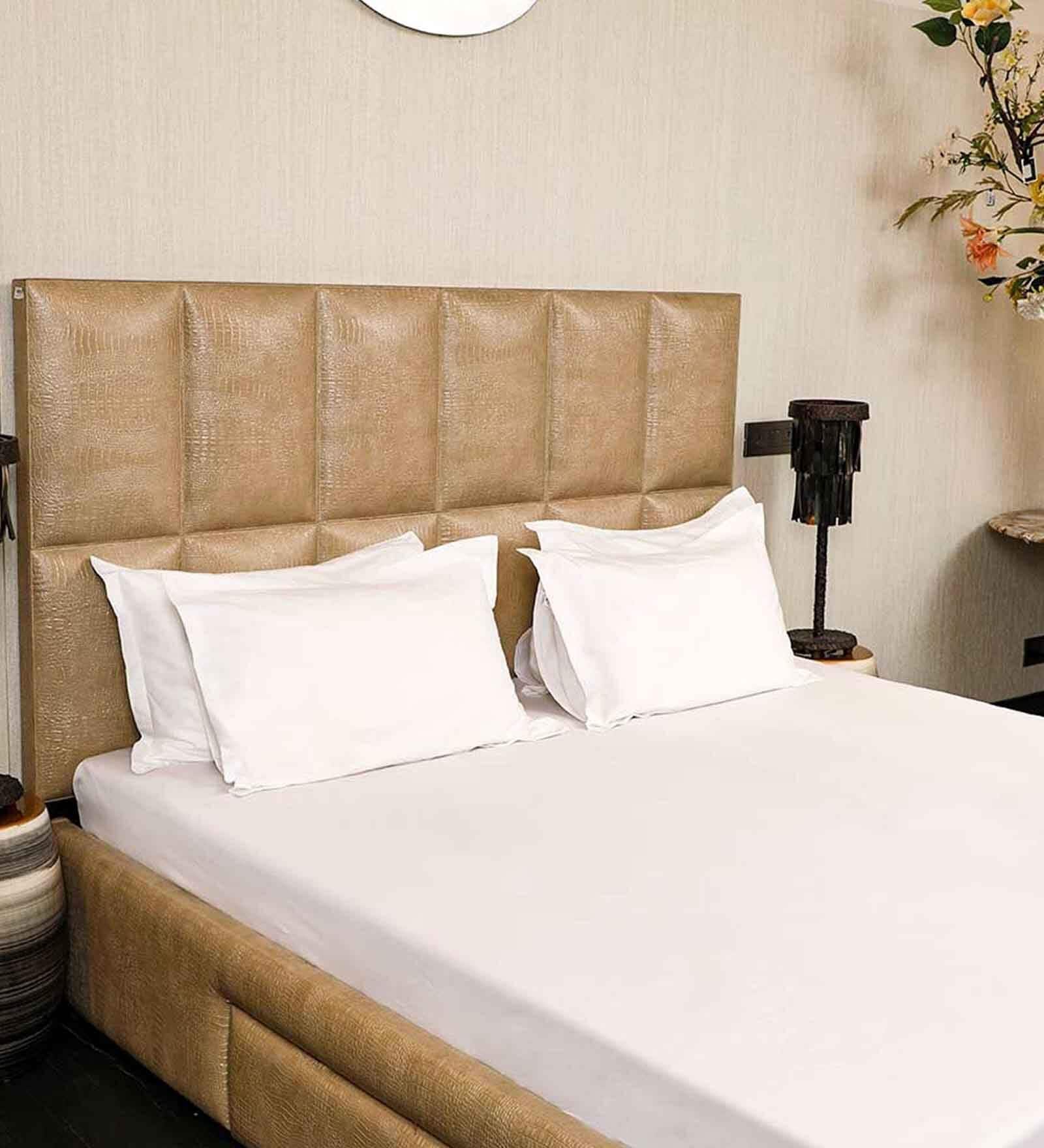 Buy Egyptian (107x107) White Colour BedSheet by Home4U at 4 OFF by Home4U Pepperfry