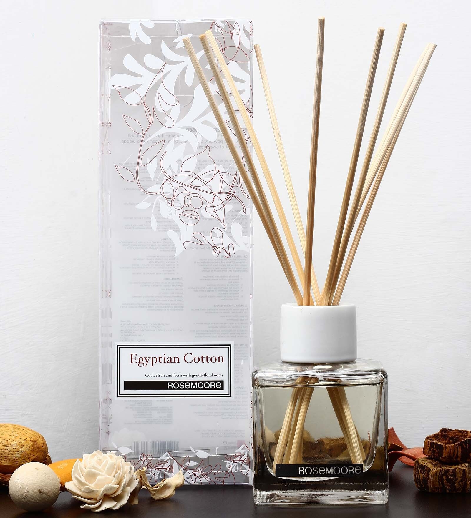 Buy Egyptian Cotton Scented Reed Diffuser Set by Rosemoore Online