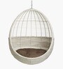 Egg Bamboo Swing In Grey Colour