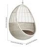 Egg Bamboo Swing In Grey Colour