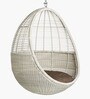 Egg Bamboo Swing In Grey Colour