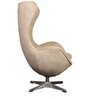 Egg Fabric Lounge Chair in Beige Colour