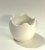 Egg Crakle Shape Candle Jar