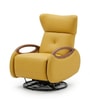 Egge Revolving Motorized Recliner Leatherette Chair  In Yellow Colour