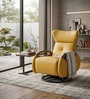 Egge Revolving Motorized Recliner Leatherette Chair  In Yellow Colour