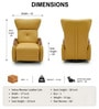 Egge Revolving Motorized Recliner Leatherette Chair  In Yellow Colour