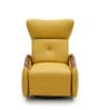 Egge Revolving Motorized Recliner Leatherette Chair  In Yellow Colour