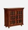 Barkston Sheesham Wood Compact Crockery Unit In Scratch Resistant Honey Oak Finish Barkston Sheesham Wood Compact Crockery Unit In Scratch Resistant Honey Oak Finish