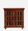 Barkston Sheesham Wood Compact Crockery Unit In Scratch Resistant Honey Oak Finish Barkston Sheesham Wood Compact Crockery Unit In Scratch Resistant Honey Oak Finish