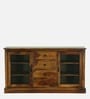 Barkston Sheesham Wood Crockery Unit In Provincial Teak Finish