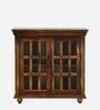 Barkston Sheesham Wood Compact Crockery Unit In Scratch Resistant Provincial Teak Finish Barkston Sheesham Wood Compact Crockery Unit In Scratch Resistant Provincial Teak Finish