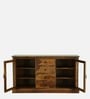 Barkston Sheesham Wood Crockery Unit In Provincial Teak Finish