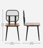Egon Metal Cafe Chair in Black Finish