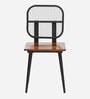 Egon Metal Cafe Chair in Black Finish