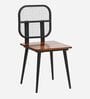 Egon Metal Cafe Chair in Black Finish