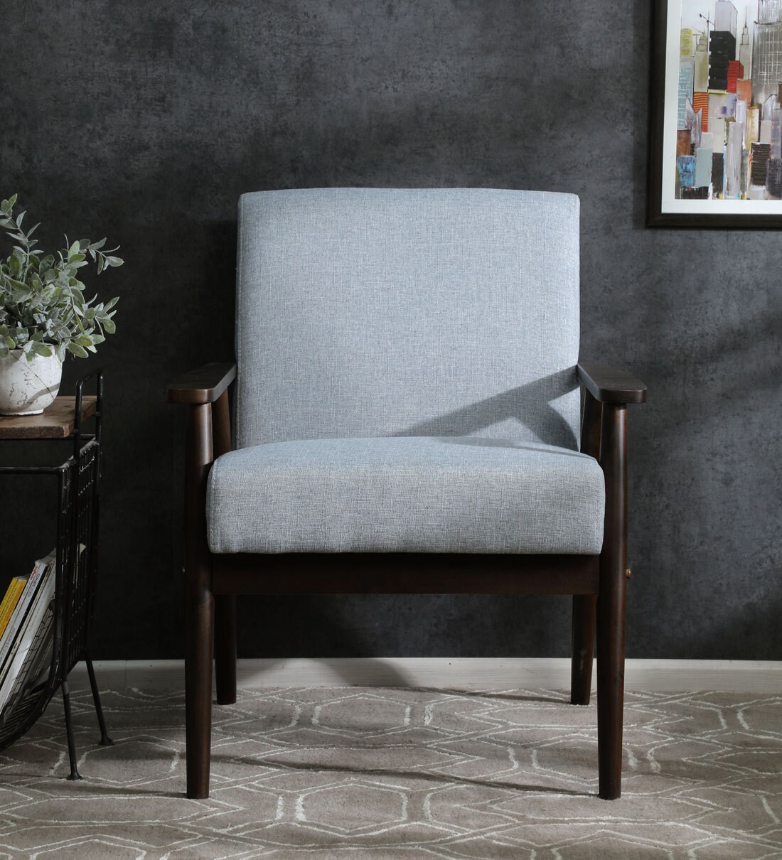 Buy Eiichi 1 Seater Sofa In Light Grey Colour By Mintwud Online Contemporary 1 Seater Sofas