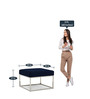 Eiffel Square Stool in Royal Navy Blue Colour