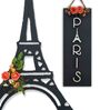 Eiffel Tower 3D Multicolor Wooden Wall Art (Set Of 2)