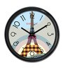 Multicolor Plastic Eiffel Tower Kids Wall Clock