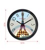 Multicolor Plastic Eiffel Tower Kids Wall Clock