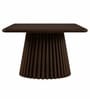 Eira Solid Wood Coffee Table In Walnut Brown Finish