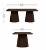 Eira Solid Wood Coffee Table In Walnut Brown Finish