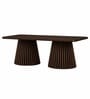 Eira Solid Wood Coffee Table In Walnut Brown Finish