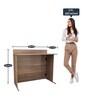 Eisner Foldable Study Table in Cairo Walnut Finish