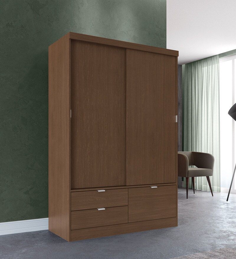 Buy Ekei 2 Door Sliding Wardrobe With 2 Drawers By Mintwud Online