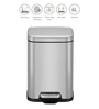 Eko Soft-Close Bathroom Trash Can 6L Stainless Steel Pedal Bin With Lid & Liner