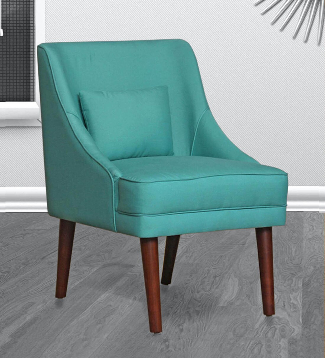 slipper chair green